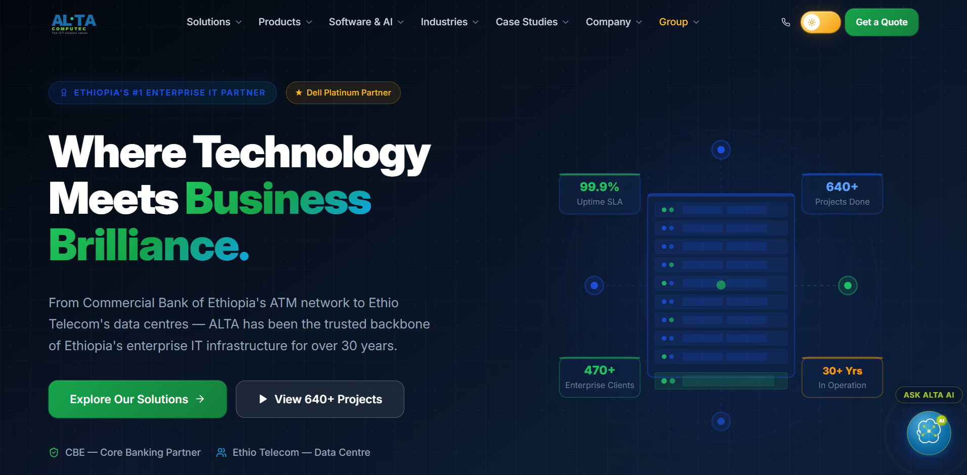 Alta Computec PLC — Corporate Website Redesign